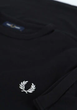 Schwarze Fred Perry T-shirt Ringer T-shirt -Selected Homme Verkäufe 203256 6