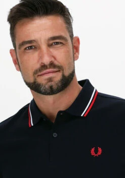 Dunkelblau Fred Perry Polo-shirt Twin Tipped Fred Perry Shirt -Selected Homme Verkäufe 203259 3