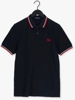 Dunkelblau Fred Perry Polo-shirt Twin Tipped Fred Perry Shirt -Selected Homme Verkäufe 203259 5