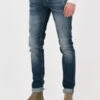 Blaue Cast Iron Slim Fit Jeans Riser Slim Authentic Used Dark