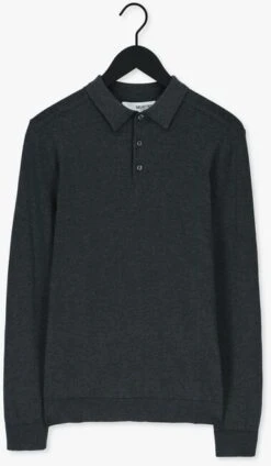 Anthrazit Selected Homme Polo-shirt Slhberg Ls Knit Polo Neck B No -Selected Homme Verkäufe 205721 5