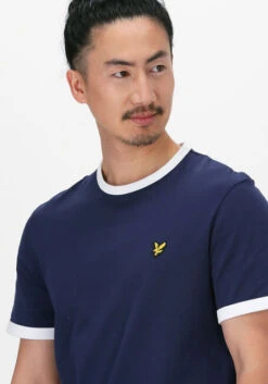 Blaue Lyle & Scott T-shirt Ringer T-shirt -Selected Homme Verkäufe 206677 3