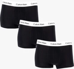 Schwarze Calvin Klein Underwear Boxershort 3-pack Low Rise Trunks