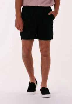 Schwarze Plain Kurze Hose Turi Shorts 913