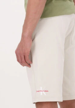 Nicht-gerade Weiss Calvin Klein Kurze Hose Monogram Logo Hwk Short -Selected Homme Verkäufe 214916 3