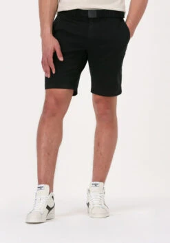 Schwarze Calvin Klein Kurze Hose Garment Dye Belted Shorts