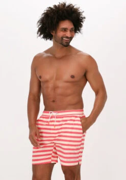 Orangene Scotch & Soda Mid Length Striped Swimshort