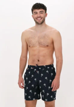 Blaue Scotch & Soda Recycled Polyester Embroidered Swimshort