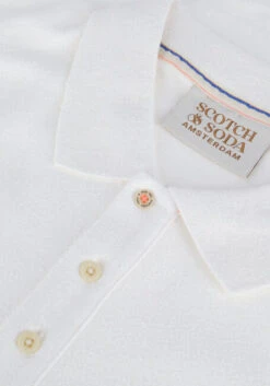 Weiße Scotch & Soda Polo-shirt Toweling Polo Contains Organic Cotton -Selected Homme Verkäufe 216995 6