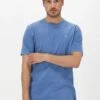 Hellblau Scotch & Soda T-shirt Garment-dyed Crewneck Tee With Embroidery Logo
