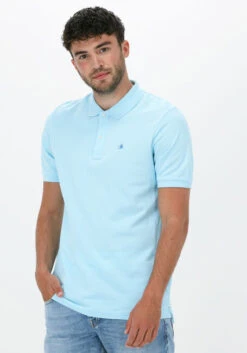 Hellblau Scotch & Soda Polo-shirt Classic Pique Polo In Organic Cotton