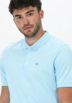 Hellblau Scotch & Soda Polo-shirt Classic Pique Polo In Organic Cotton -Selected Homme Verkäufe 217062 3