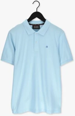 Hellblau Scotch & Soda Polo-shirt Classic Pique Polo In Organic Cotton -Selected Homme Verkäufe 217062 5