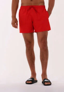Rote Lacoste 1hm1 Men's Swimming Trunks 1121
