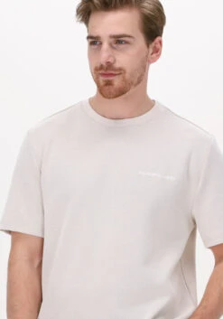 Beige Colourful Rebel T-shirt Structure Tee -Selected Homme Verkäufe 220690 3