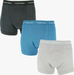 Graue Calvin Klein Underwear Boxershort 3-pack Low Rise Trunks