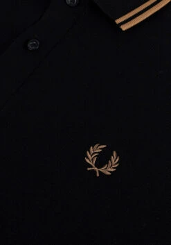 Schwarze Fred Perry Polo-shirt Ls Twin Tipped Shirt -Selected Homme Verkäufe 229476 6