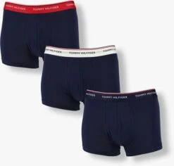 Dunkelblau Tommy Hilfiger Underwear Boxershort 3p Trunk