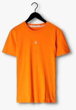 Orangene Calvin Klein T-shirt Micro Monolgo Tee -Selected Homme Verkäufe 237149 5