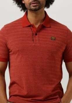 Rote Pme Legend Polo-shirt Short Sleeve Polo Jacquard Pique -Selected Homme Verkäufe 237643 3