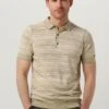 Grüne Cast Iron Polo-shirt Short Sleeve Polo Cotton Slub Stripe Knitted Polo -Selected Homme Verkäufe 237742 1