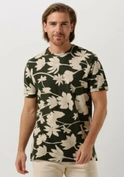 Grüne Cast Iron T-shirt Short Sleeve R-neck Regular Fit Cotton Twill