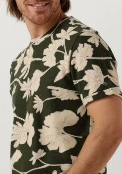 Grüne Cast Iron T-shirt Short Sleeve R-neck Regular Fit Cotton Twill -Selected Homme Verkäufe 237760 3