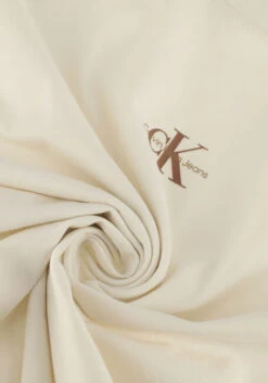 Nicht-gerade Weiss Calvin Klein T-shirt Micro Monologo Tee -Selected Homme Verkäufe 239754 6