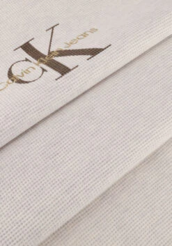 Weiße Calvin Klein T-shirt Archival Monologo Waffle Tee -Selected Homme Verkäufe 239759 6