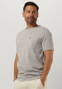 Graue Scotch & Soda T-shirt Crewneck Pocket Tee