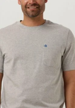 Graue Scotch & Soda T-shirt Crewneck Pocket Tee -Selected Homme Verkäufe 241085 3