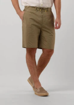 Khaki Scotch & Soda Kurze Hose Fave - Lightweight Poplin Short