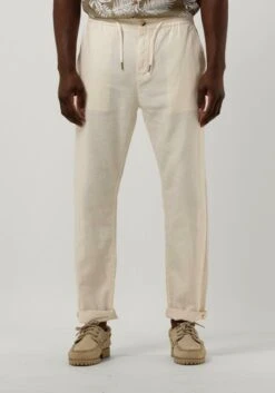 Beige Scotch & Soda Chino Warren Cotton/linen Twill Jogger