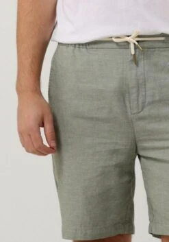 Dunkelgrün Scotch & Soda Kurze Hose Fave - Cotton/linen Twill Bermuda Short -Selected Homme Verkäufe 241129 3