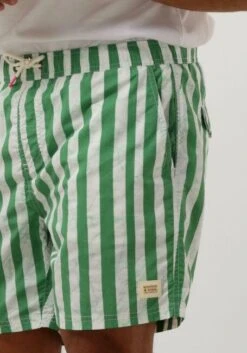 Grüne Scotch & Soda Mid Length - Batik Stripe Printed Swimshort -Selected Homme Verkäufe 241133 3