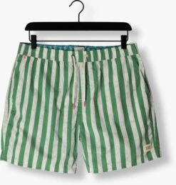Grüne Scotch & Soda Mid Length - Batik Stripe Printed Swimshort -Selected Homme Verkäufe 241133 5
