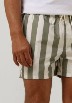 Olive Selected Homme Slhdane Aop Swimshorts W Vetiver Stripes -Selected Homme Verkäufe 242354 3