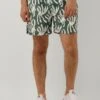 Olive Purewhite Swimshort With All Over Print -Selected Homme Verkäufe 245404 1