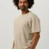 Sand Purewhite T-shirt Tshirt With Small Front Logo At Side And Big Back Print -Selected Homme Verkäufe 245483 1