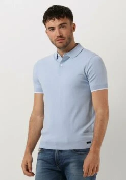 Hellblau Genti Polo-shirt K7024-1260