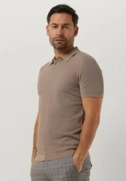 Beige Drykorn Polo-shirt Triton 420052