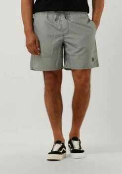 Grüne Shiwi Men Swimshort Skinny Stripe