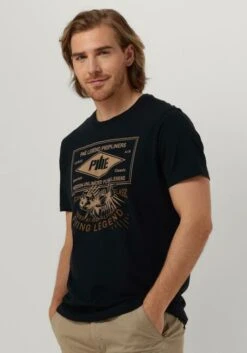 Blaue Pme Legend T-shirt Short Sleeve R-neck Single Jersey Lw Play