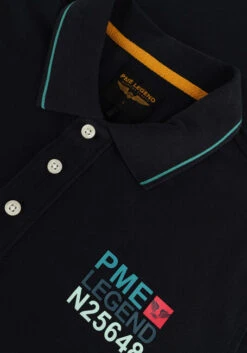 Blaue Pme Legend Polo-shirt Short Sleeve Polo Stretch Pique Package -Selected Homme Verkäufe 249127 6