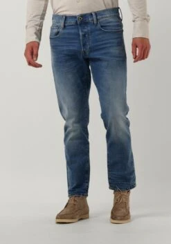 Blaue G-star Raw Straight Leg Jeans 3301 Regular Tapered