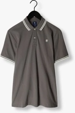 Graue G-star Raw Polo-shirt Dunda Slim Stripe Polo S/s -Selected Homme Verkäufe 249299 5