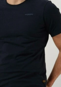Dunkelblau G-star Raw T-shirt Slim Base R T S/s -Selected Homme Verkäufe 249302 3
