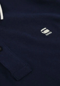 Blaue G-star Raw Polo-shirt Dunda Slim Stripe Polo S/s -Selected Homme Verkäufe 249313 6