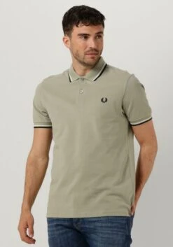 Grüne Fred Perry Polo-shirt Twin Tipped Fred Perry Shirt