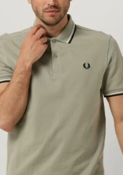Grüne Fred Perry Polo-shirt Twin Tipped Fred Perry Shirt -Selected Homme Verkäufe 250021 3